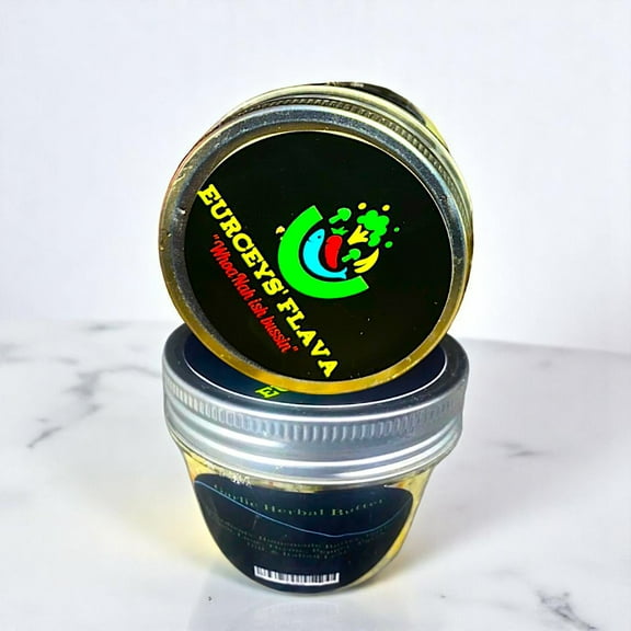 Eurceys' Flava GARLIC BUTTER 2 Pack Flava(s) Set 4oz Plastic Jar Perfect for Cooking, Grilling, Dipping, and Seasoning