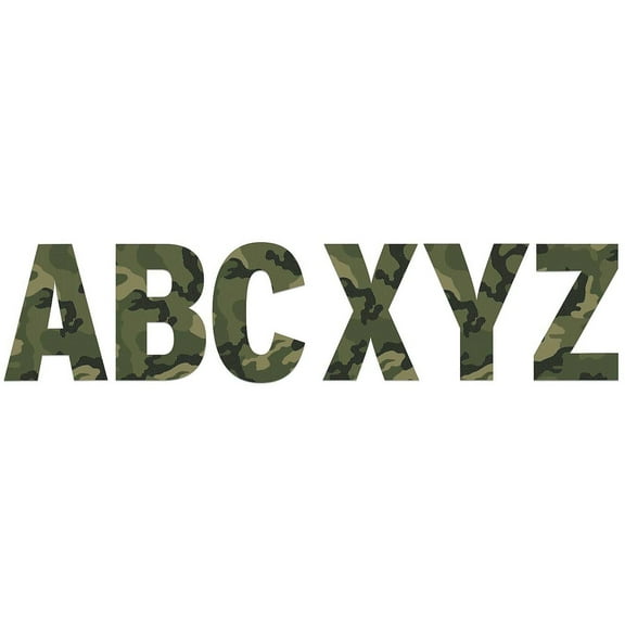 Eureka EU-850004 7 Inch Classic Camo Deco Letters