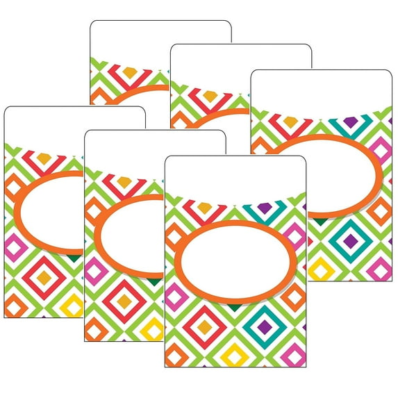 Eureka A Sharp Bunch Library Pockets, 35 Per Pack, 6 Packs