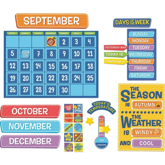 Eureka A Teachable Town Calendar Bulletin Board Set