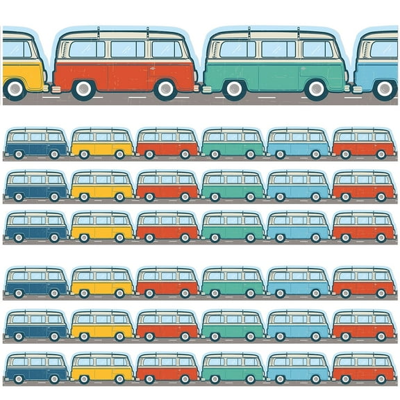 Eureka Adventurer Vanagons Extra Wide Deco Trim, 37 Feet Per Pack, 6 Packs