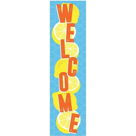 Eureka Always Try Your Zest Lemon 4 Ft Welcome Vertical Banner (EU 849941)