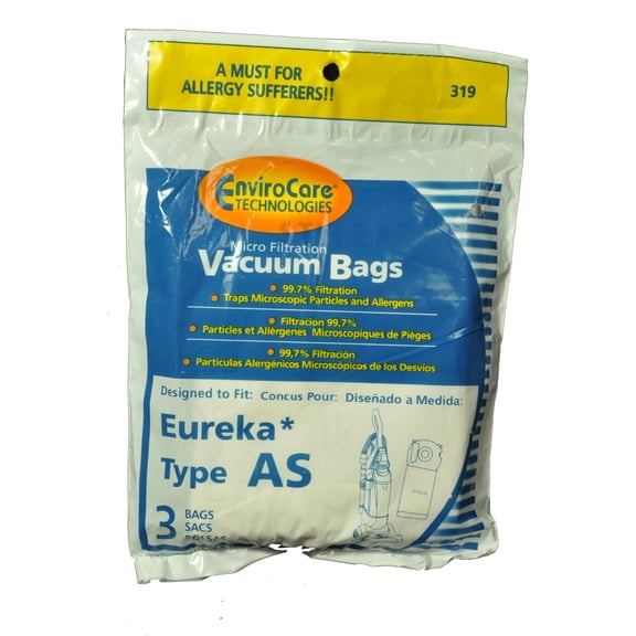 Compatible with Eureka Type AS Vacuum Bags ER-1432