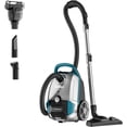 thumbnail image 1 of Eureka Canister Vacuum, Extended Reach, Lightweight, Auto Cord Rewind, HEPA Filter, Quiet, Black, 1 of 6
