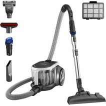 Eureka Bagless Pet Canister Vacuum Cleaner with HEPA Filter and Automatic Cord Rewind, NEN180, New