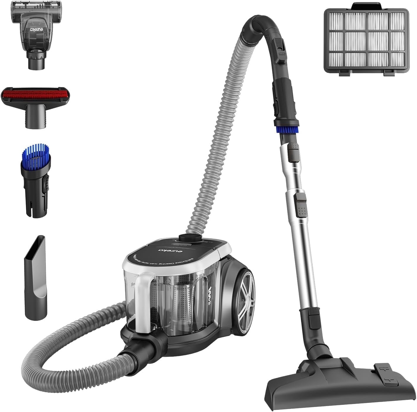 掃除機・クリーナー eureka VACUUM CLEANER Eureka, Foam Wet Dry Vacuum Cleaner, Silver, HEPA filtration
