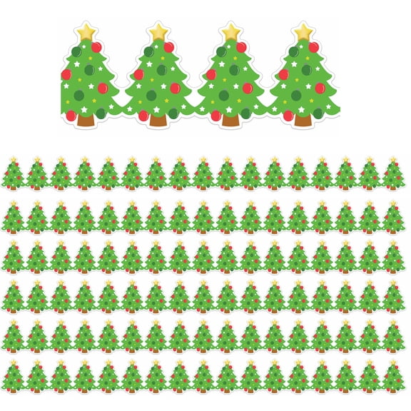 Eureka Christmas Tree Extra Wide Deco Trim, 37 Feet Per Pack, 6 Packs