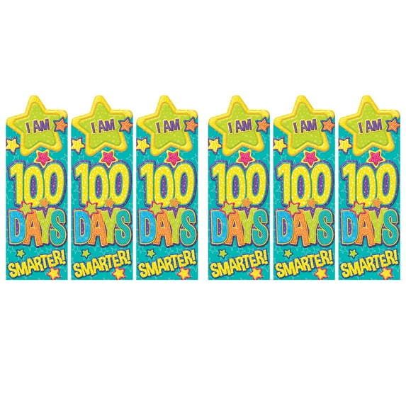 Eureka Color My World 100 Days Bookmarks, 36 Per Pack, 6 Packs