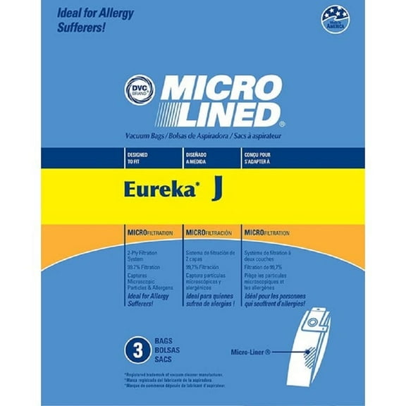 Eureka Compatible Style J 2270, 2900-2920 Series Uprights 3 Pack Bags 61515C