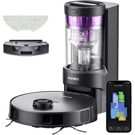 Eureka Cordless Robot Vacuum Cleaner - Suction and Auto Lifting Mop