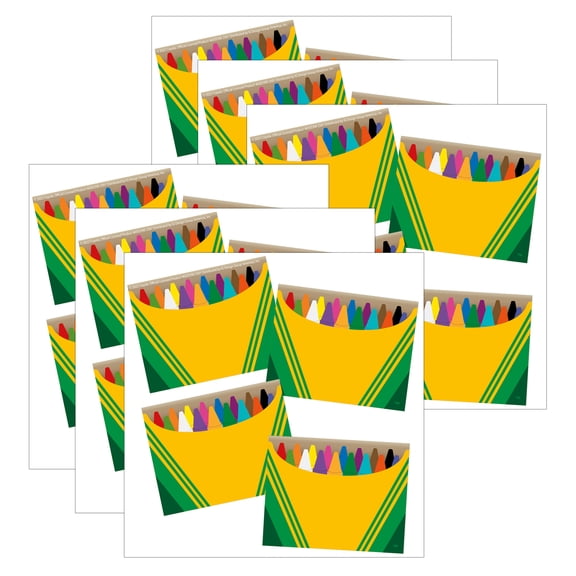 Eureka Crayola Name Tags, 2-7/8" x 2-1/4", 40 Per Pack, 6 Packs