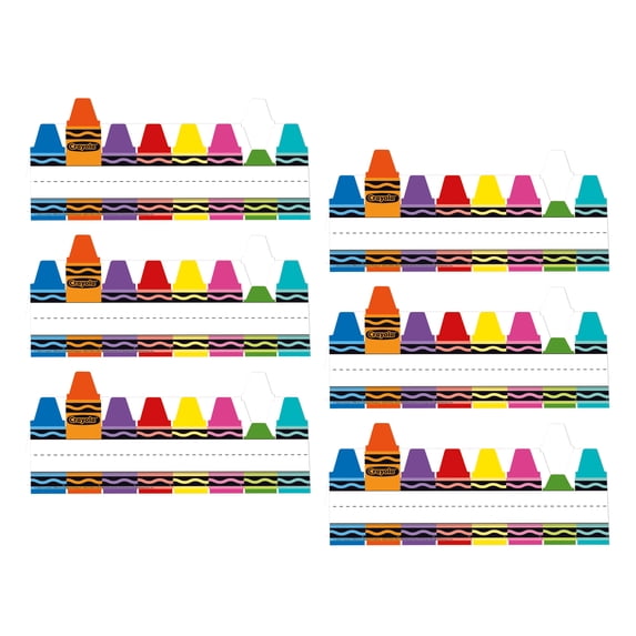Eureka Crayola Tented Name Plate, 9-5/8" x 6-1/2", 36 Per Pack, 6 Packs