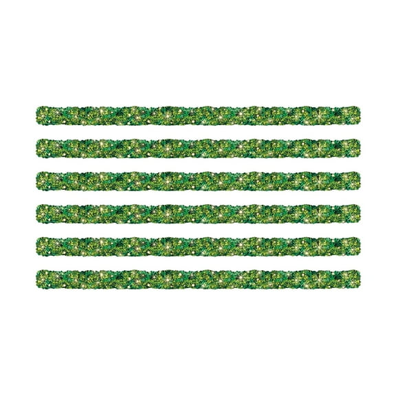 Eureka Curiosity Garden Twinkle Hedge Deco Trim, 37 Feet Per Pack, 6 Packs