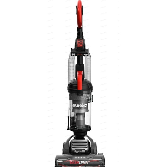 Eureka Dash-Sprint Upright Vacuum, Dual Motor, Lightweight, Pet Turbo, LED Headlights, Black and Red, NEU610