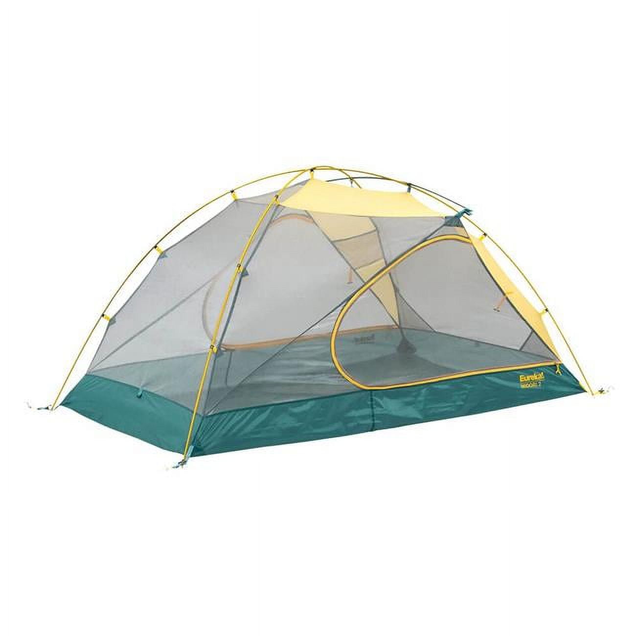 Oil Blue and Aspen Gold 2-Person Dome Tent with Aluminum Frame