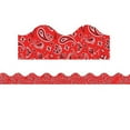 thumbnail image 1 of Eureka EU-845656 37 ft. Red Bandana Extra Wide Deco Trim, 1 of 2