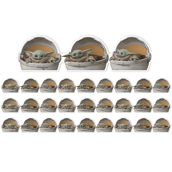 Eureka EU-846304-3 Trim Extra Wide The Mandalorian The Child Decoration Sticker - Pack of 3