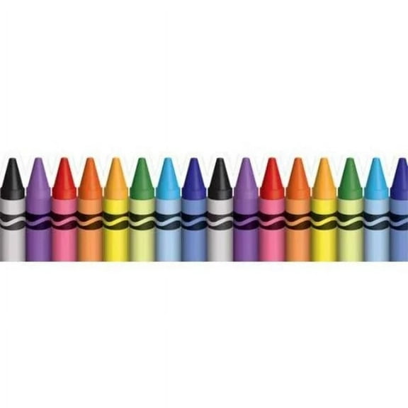 Eureka EU-846335 2.75 x 37 in. Crayola Crayons Extra Wide Deco Trim