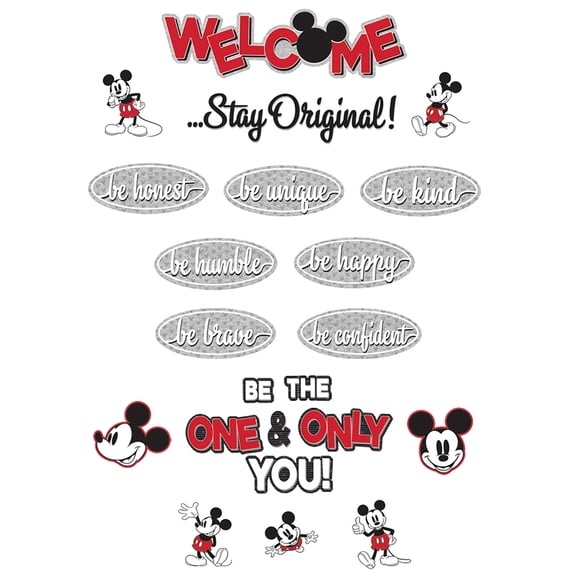 Eureka Mickey Mouse Throwback Stay Original Mini Bulletin Board Set