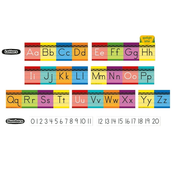 Eureka Crayola Alphabet Mini Bulletin Board Set