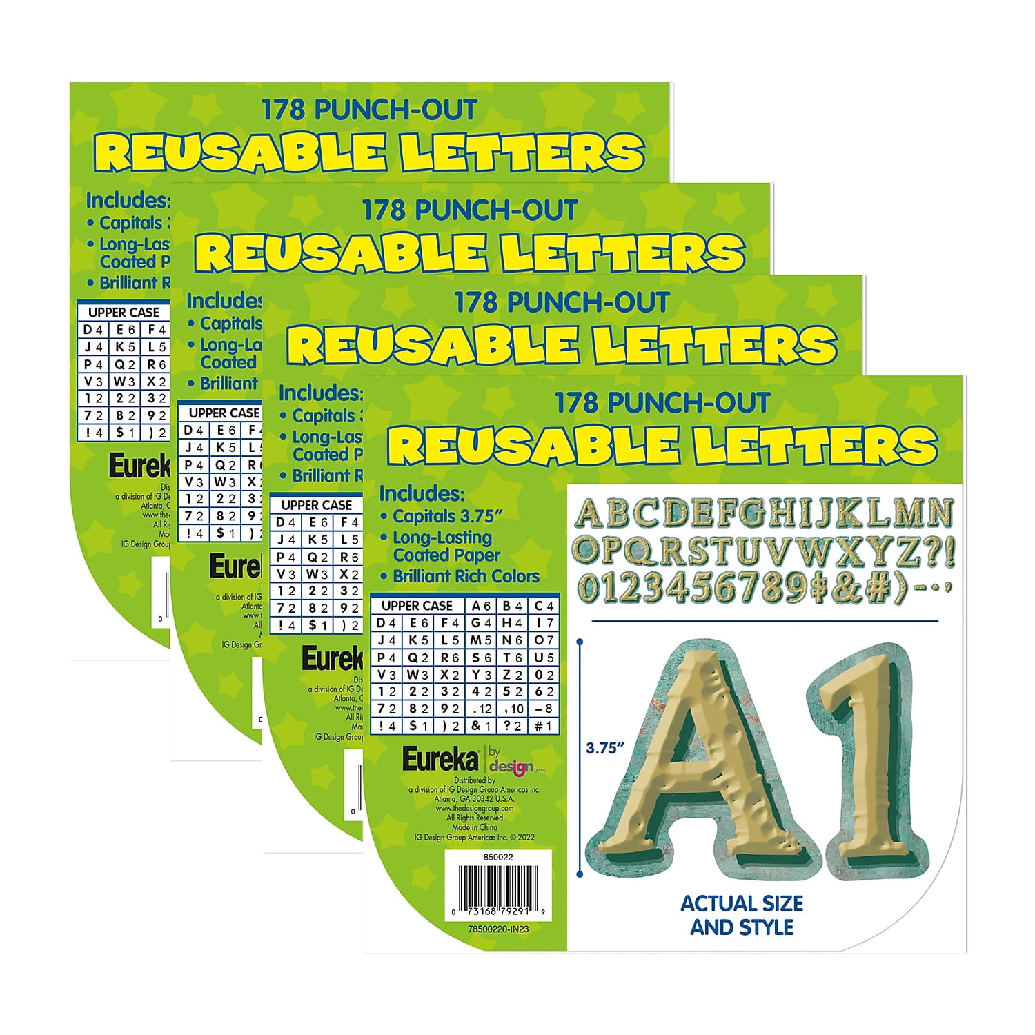 Eureka Curiosity Garden Deco Letters, 178 Per Pack, 3 Packs - Walmart.com