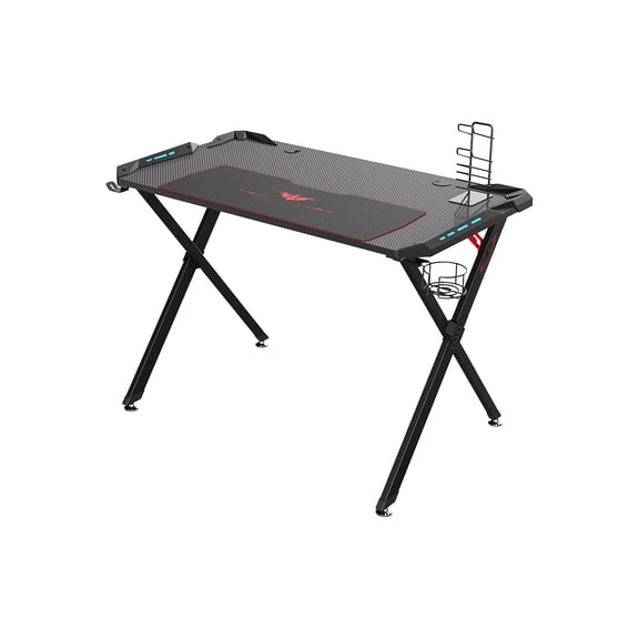 Eureka Ergonomic 44" Computer Gaming Desk Black (GD0085-BK) STGD014