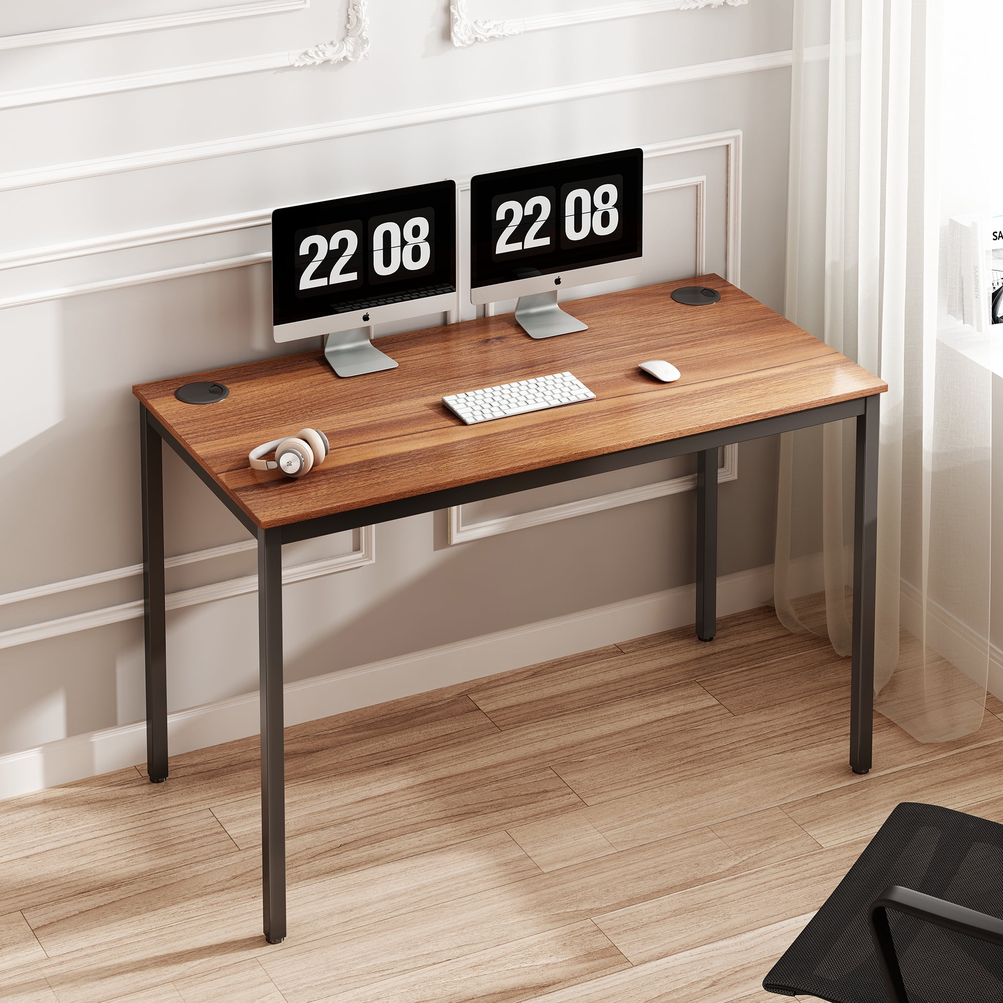 Eureka Ergonomic 47 Study Computer Desk Modern Home Office Wood Writing Desk Walmart