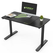 Eureka Ergonomic 47x23 Inch Computer Desk، Black Office with Free Mouse Pad، Computer Workstation for Gaming / Working، Heavy Duty