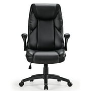 Eureka Ergonomic ERKOC11XLB Galene Faux Leather Office Chair - Black