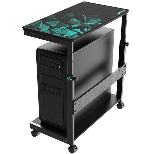 Eureka Ergonomic Adjustable PC Tower Stand, 2Tier Under Desk CPU