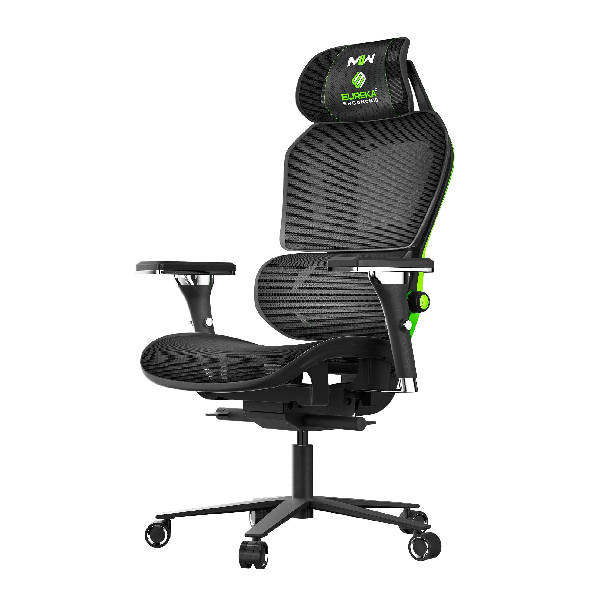 Eureka Ergonomic TyphonCOD Edition Mesh Gaming Chair, Green