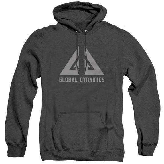 Eureka Global Dynamics Logo Adult Heather Hoodie Sweatshirt Black
