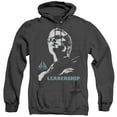 thumbnail image 1 of Eureka Leadership Poster Adult Heather Hoodie Sweatshirt Black, 1 of 1