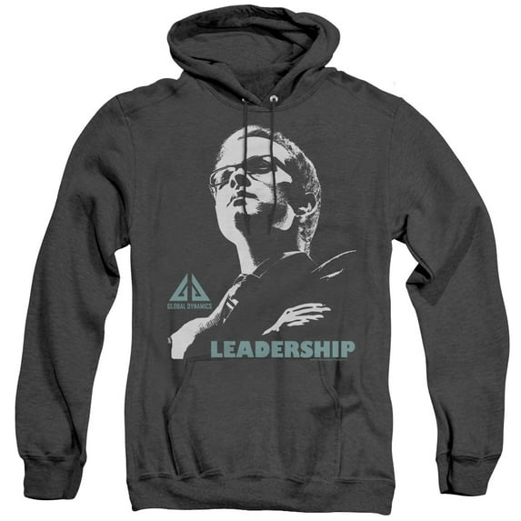 Eureka Leadership Poster Adult Heather Hoodie Sweatshirt Black