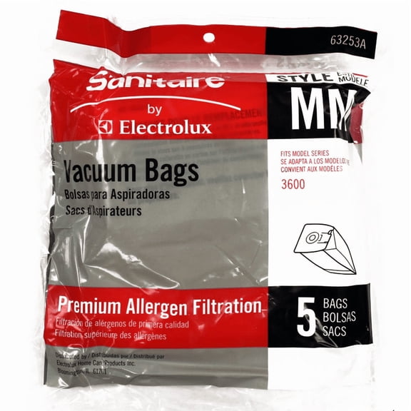 Eureka "MM" Filteraire Vacuum Bags #60296B - Genuine - 5 Pack