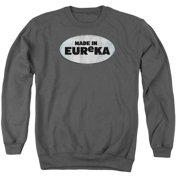 Eureka Made In Eureka Adult Crewneck Sweatshirt Charcoal