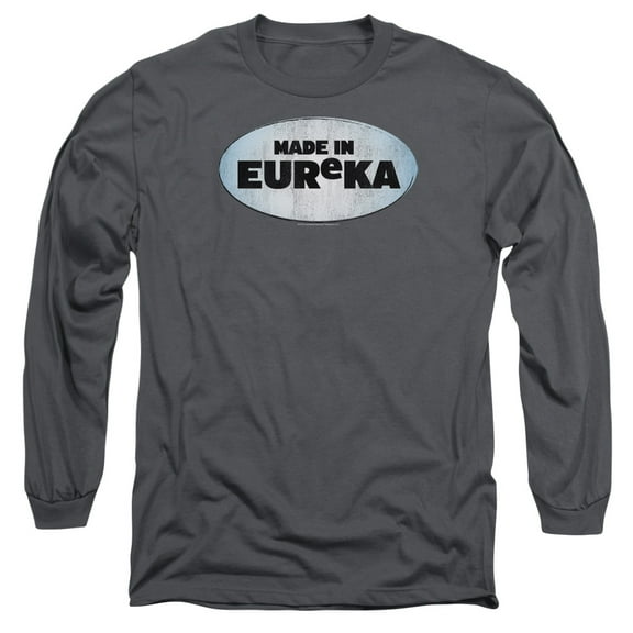 Eureka Made In Eureka Long Sleeve Adult 18/1 T-Shirt Charcoal Charcoal