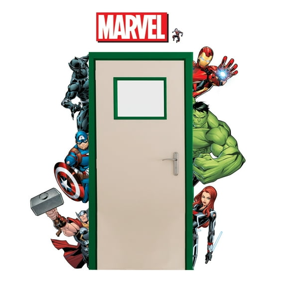 Eureka Marvel Go-Arounds Bulletin Board Decorations with Welcome Text Bubble, Multicolor, 8 Count