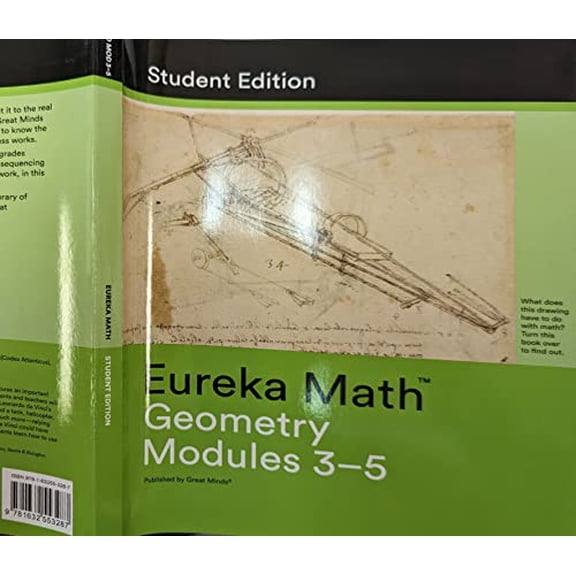 Pre-Owned Eureka Math, Geometry, Modules 3-5, Student Edition, c. 2015 9781632553287, 1632553287, 9781632553287, 1632553287, Paperback,