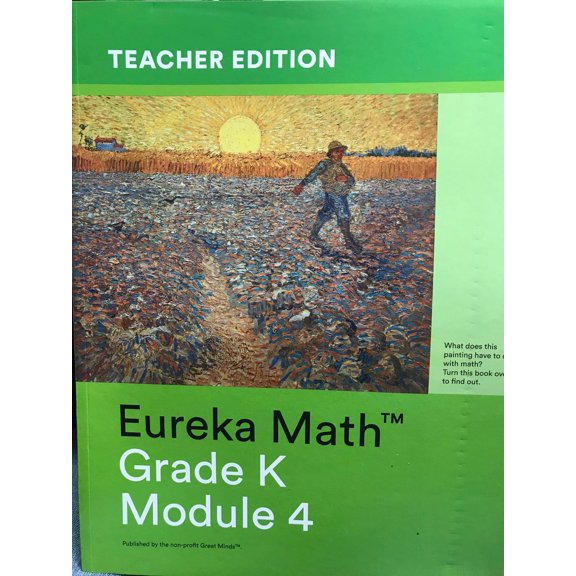 Eureka Math, Grade K, Module 4, Number Pairs, Addition and Subraction to 10, Teacher Edition, c.2015, 9781632553447, 1632553449