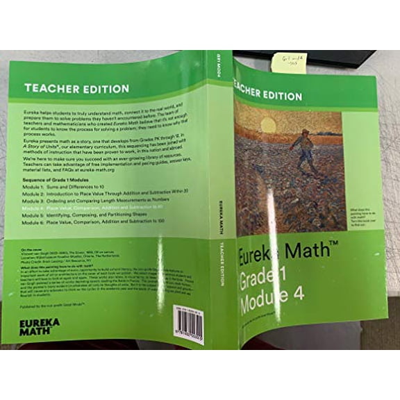 Pre-Owned Eureka Math Teacher Edition Grade 1 Module 4, Place Value, Comparison, Addition and Subtraction to 40 (Paperback Bunko) 1632553511 9781632553515