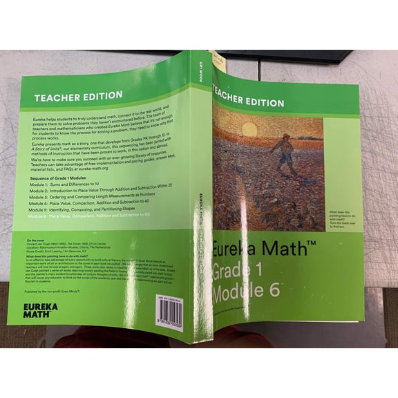 Pre-Owned Eureka Math Teacher Edition Grade 1 Module 6, Place Value, Comparison, Addition and Subtraction to 100 9781632553539 1632553538 -