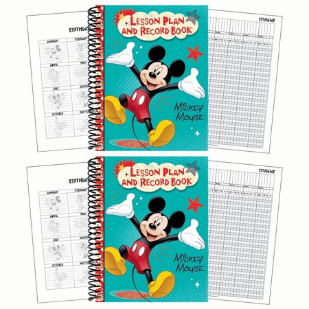 Eureka Mickey Lesson Plan & Record Book, Pack of 2