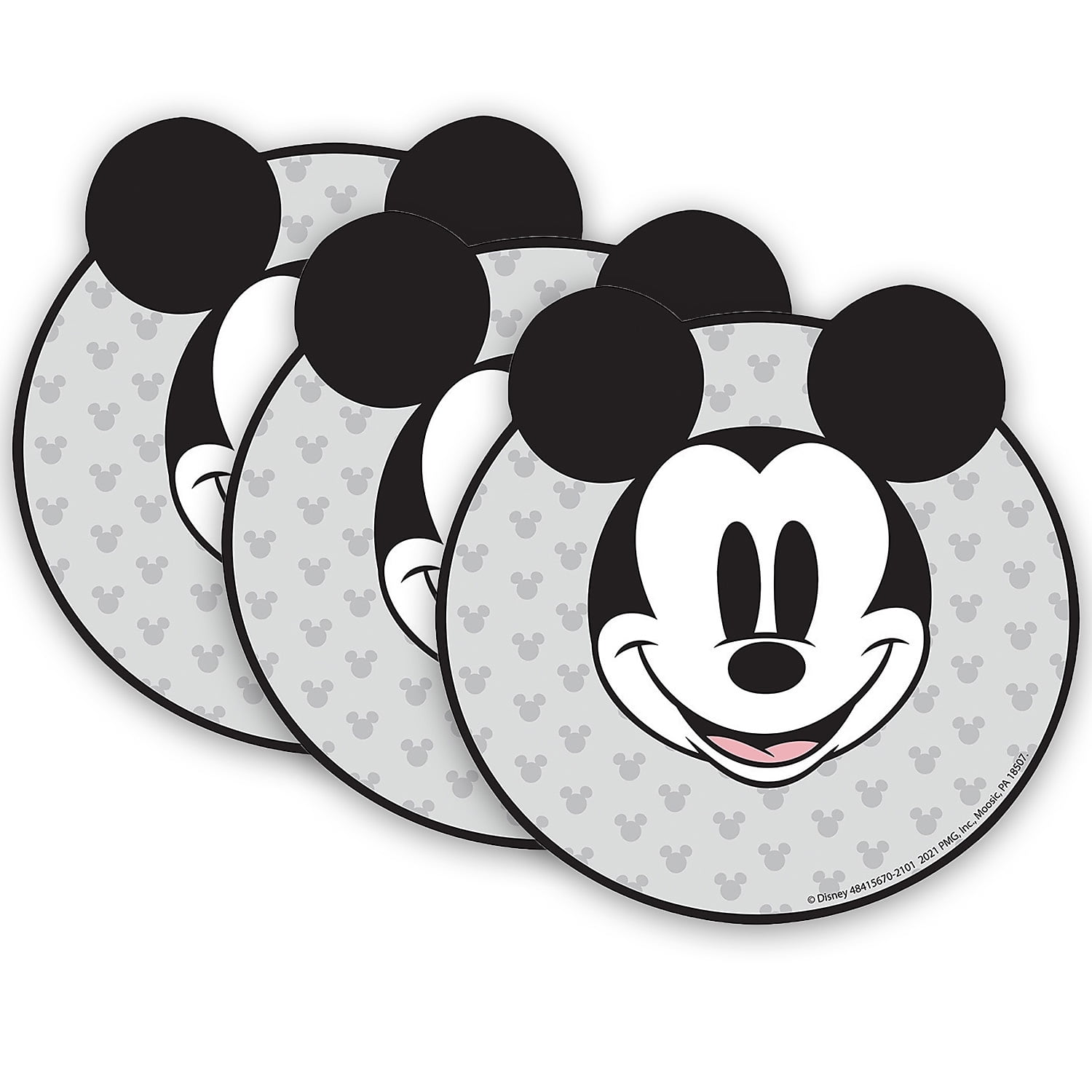 Mickey Mouse Gray and Black Paper Cut-Outs, 5.5" x 5.5"
