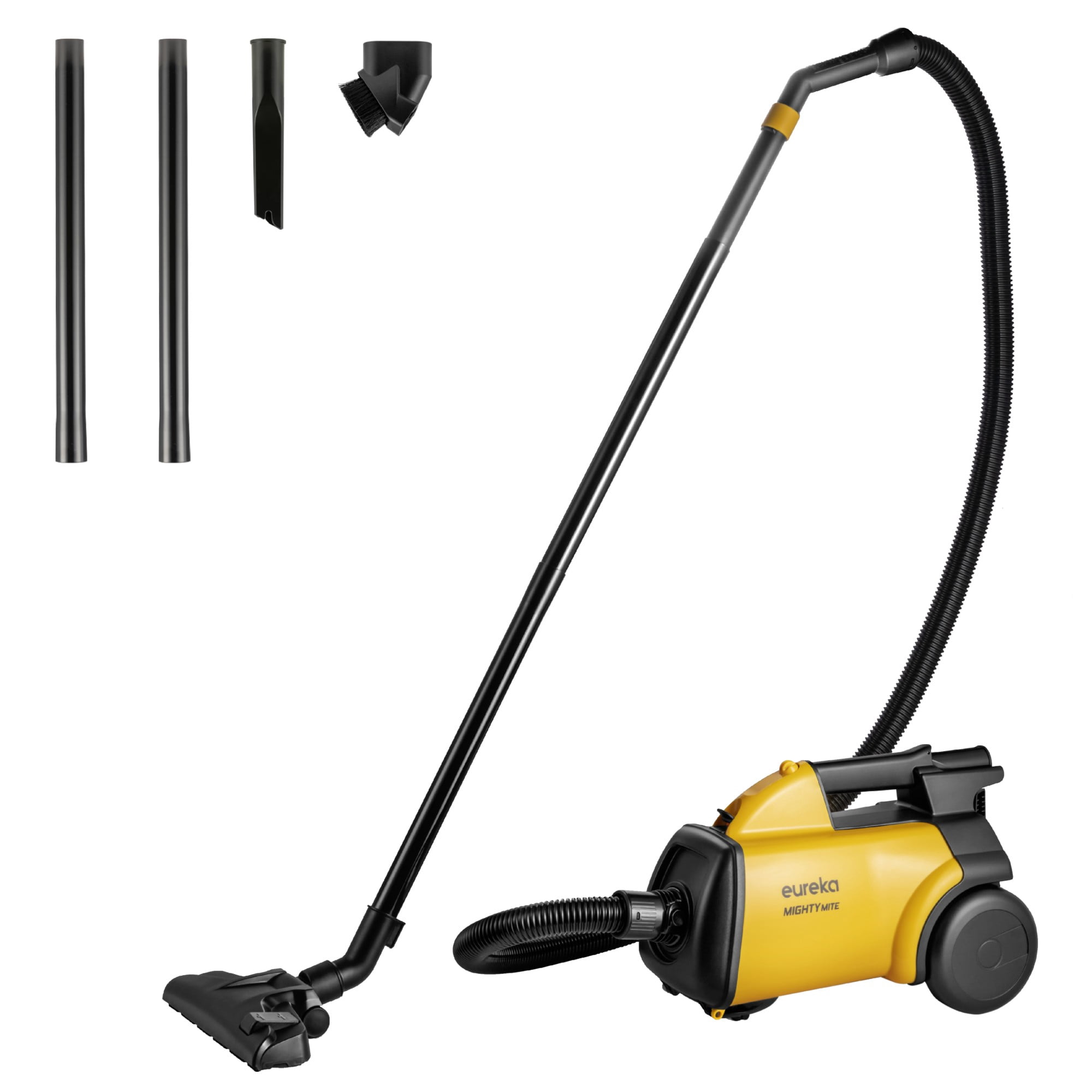 Eureka Mighty Mite Lightweight Canister Vacuum Cleaner, 12 Amp Motor, 360&deg; Swivel Hose, 20 ft Cord, 3670G