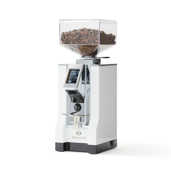 Eureka Mignon Specialita Espresso Grinder | Silent Technology | 55mm | Touchscreen | Matte White