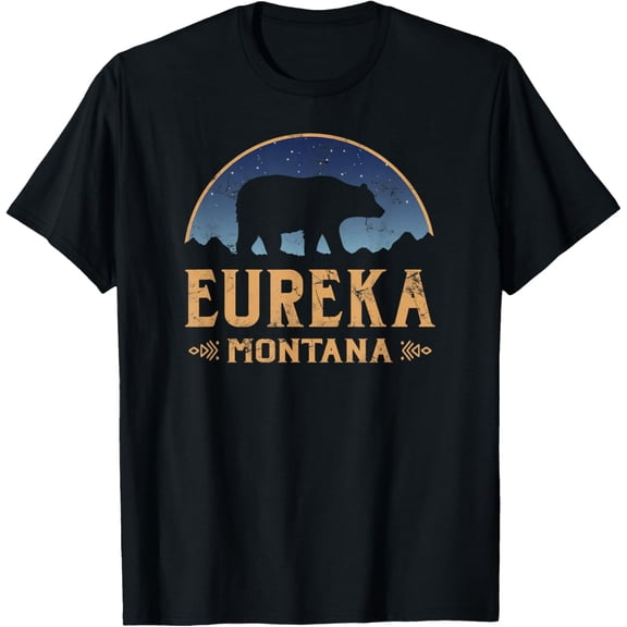 Eureka Montana MT Big Sky Country Bear Mountains T-Shirt