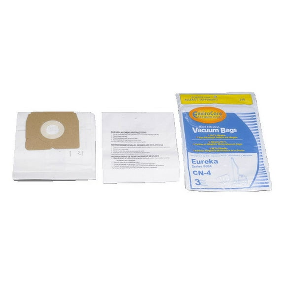 Eureka Paper Bags CN,4,3PK,Microlined Canister Part-318