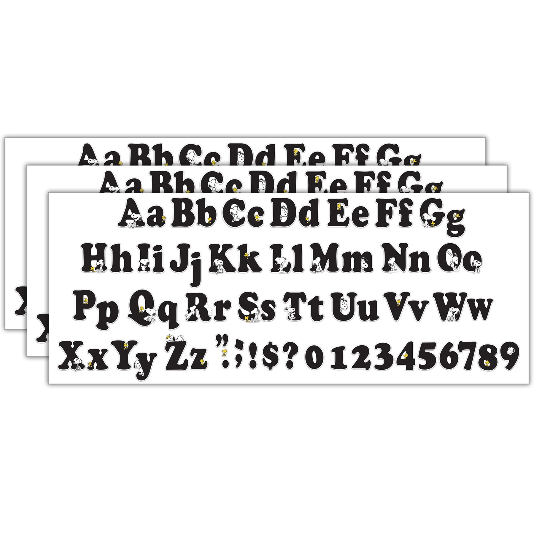 Eureka Peanuts Deco Letters, 210 Per Pack, 3 Packs - Walmart.com