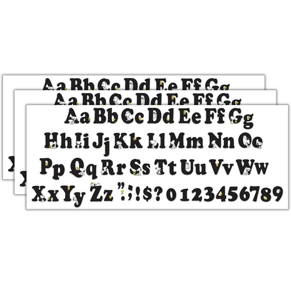 Eureka Peanuts Deco Letters, 210 Per Pack, 3 Packs